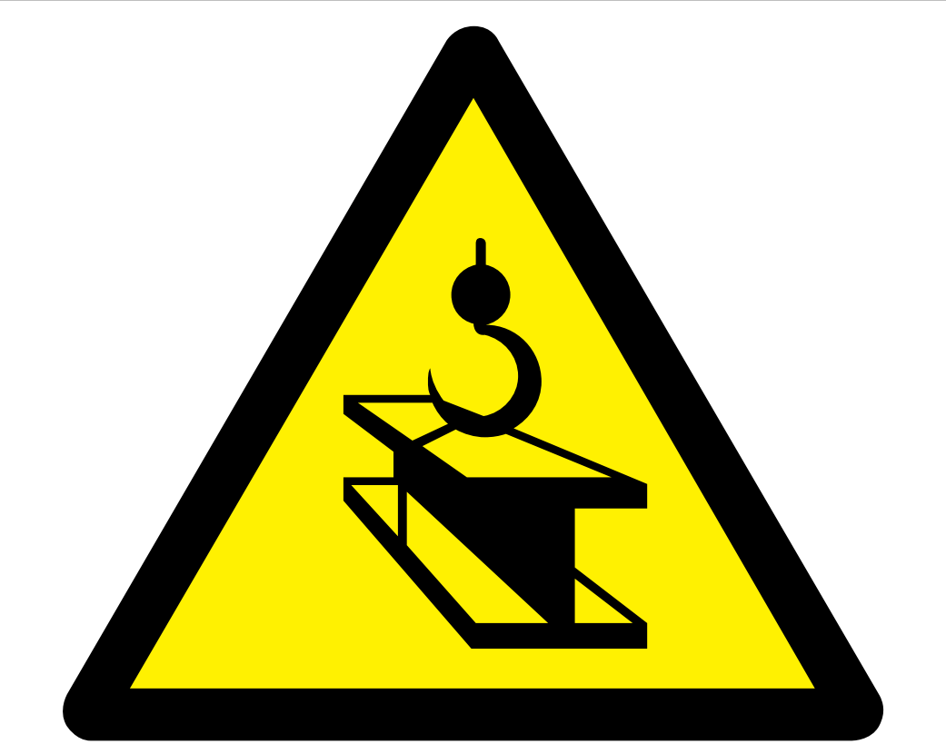 Lifting operation pictogram